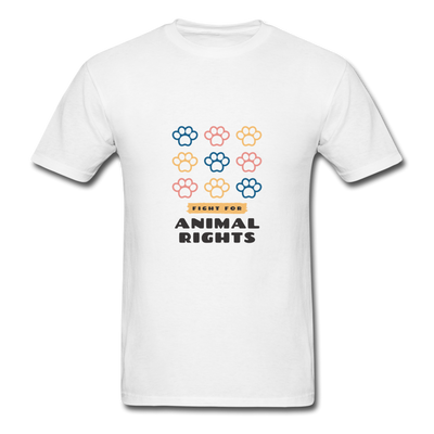 Fight For Animal Rights T-Shirt (Unisex) - white