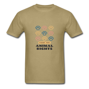 Unisex Fight For Animal Rights T-Shirt - khaki