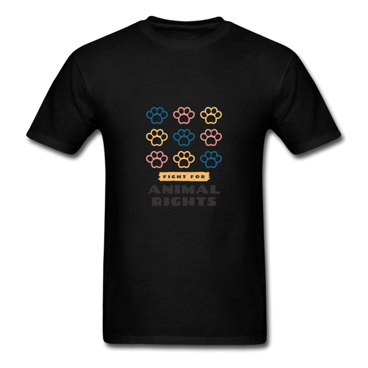 Fight For Animal Rights T-Shirt (Unisex) - black