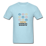 Unisex Fight For Animal Rights T-Shirt - powder blue