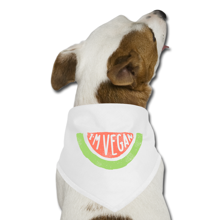 Dog Bandana - white